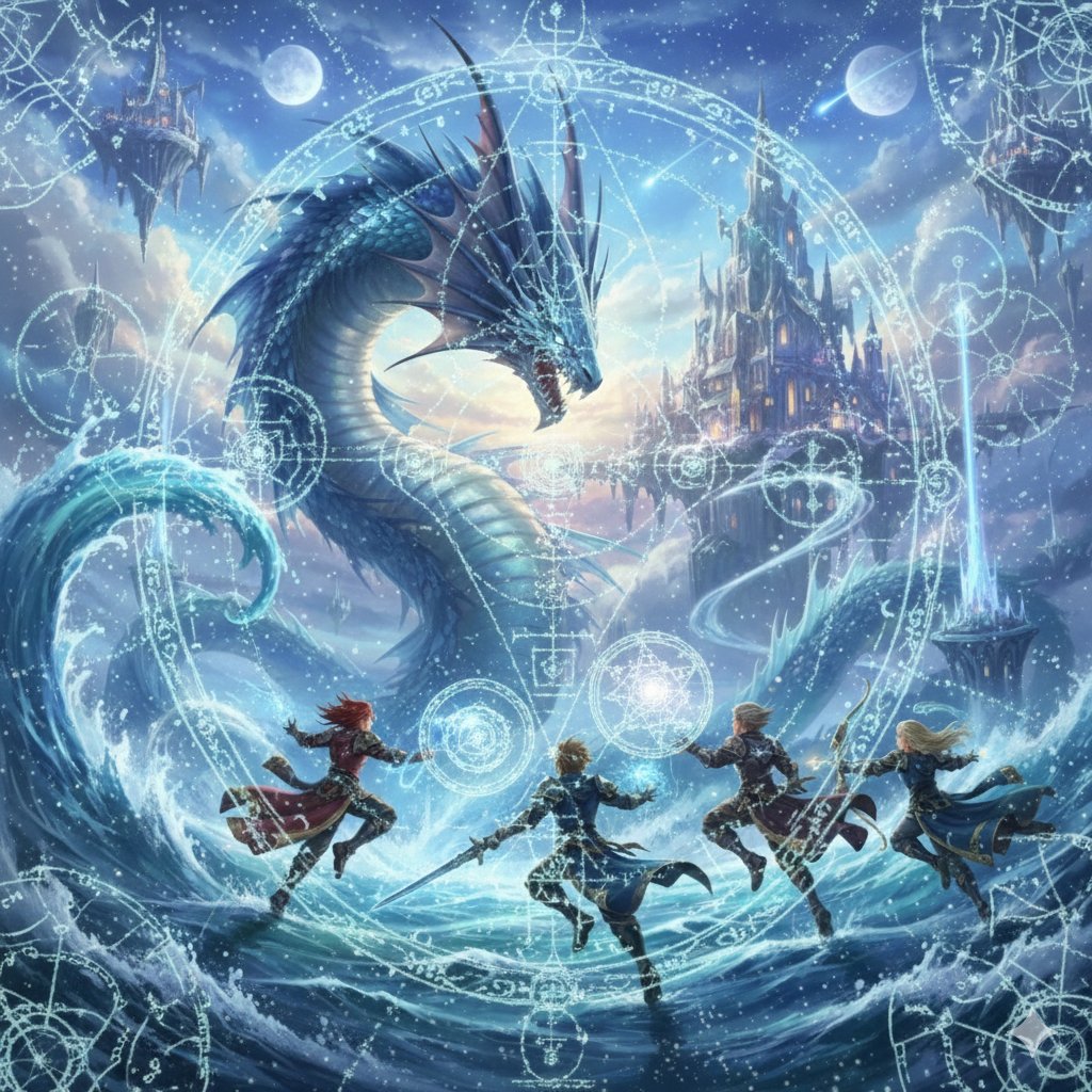 Preview image for Final Fantasy Leviathan VS Player and Sacred Geometry prompt