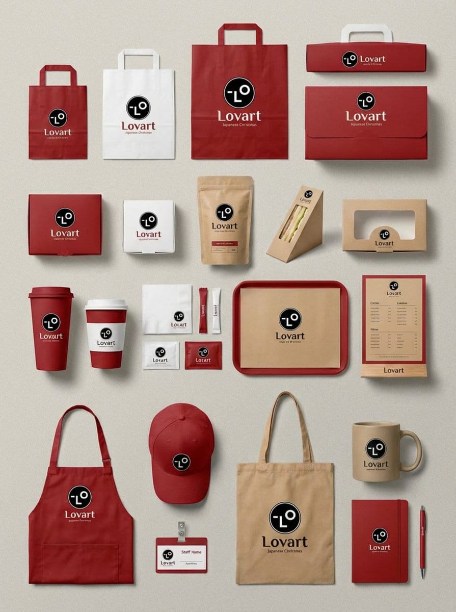 Preview image for Flagship Brand Identity Mockup (Nano Banana Pro) prompt