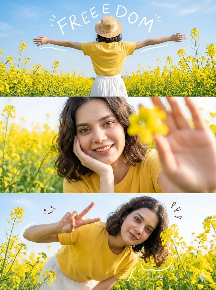 Preview image for Flower Field Lifestyle Photography Prompt prompt