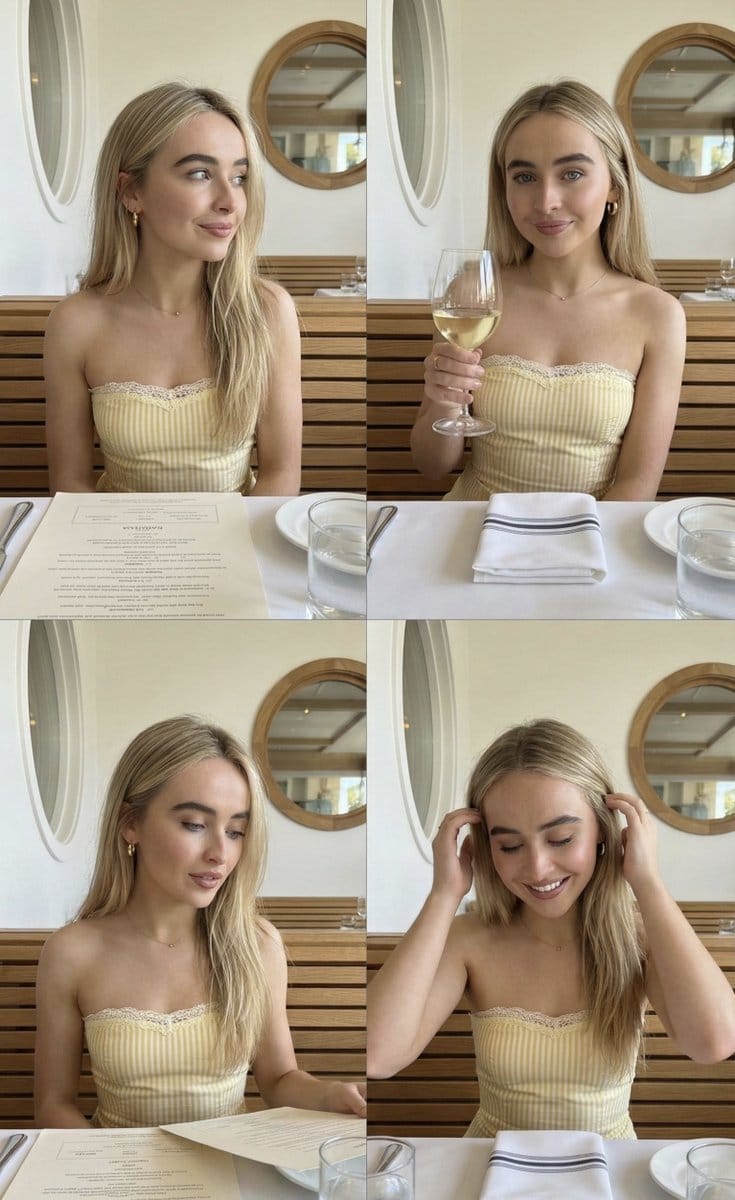 Four-Image Summer Lifestyle Editorial Collage Prompt (Duplicate) - AI Generated AI Art Style Image