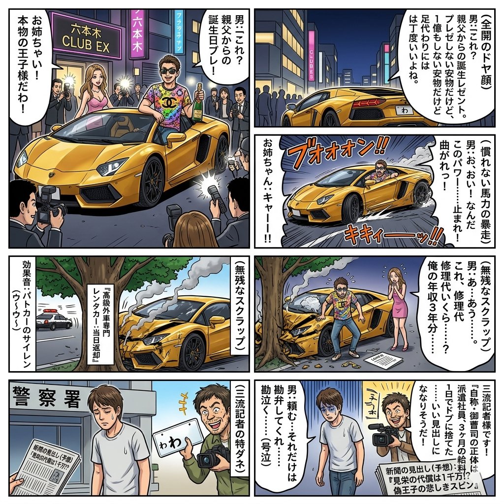 Preview image for Four-Panel Manga: Rental Heir's 'Wa' Number Accident prompt