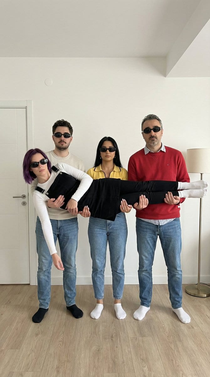 Four-Person Identity-Locked Group Pose Prompt - Prompt de IA