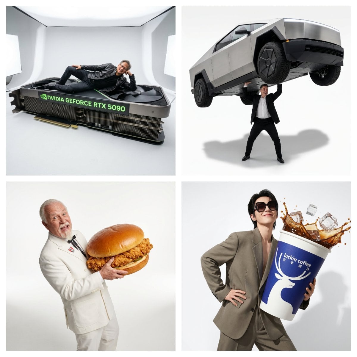 Fun Commercial Photography: Lifting a Cybertruck - AI 프롬프트
