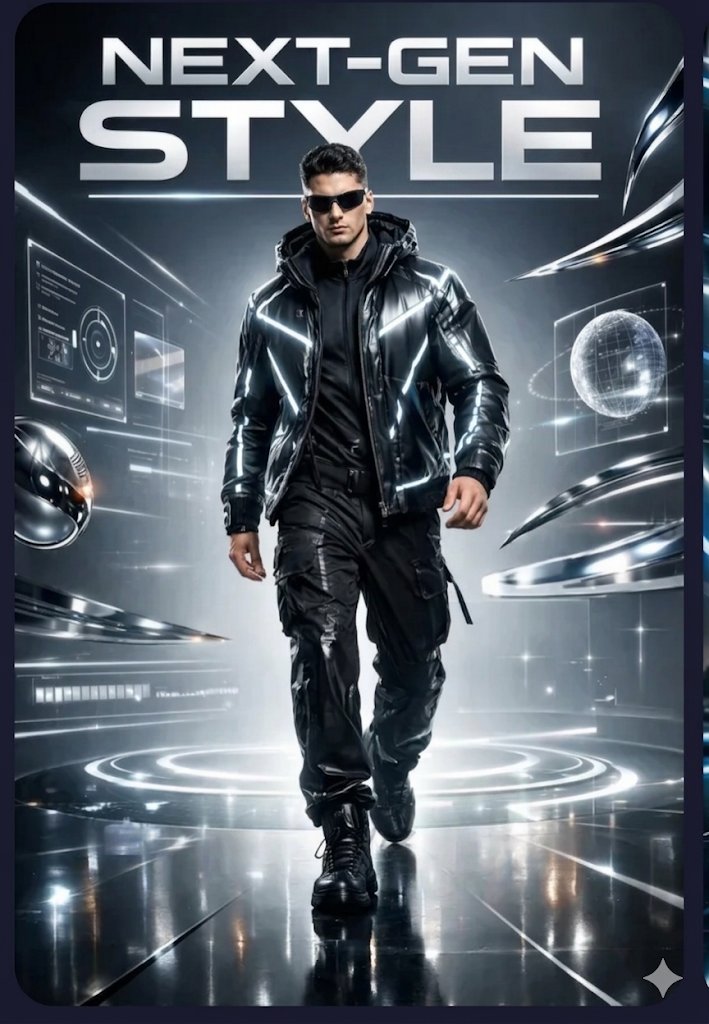 Preview image for Futuristic Techwear Poster prompt