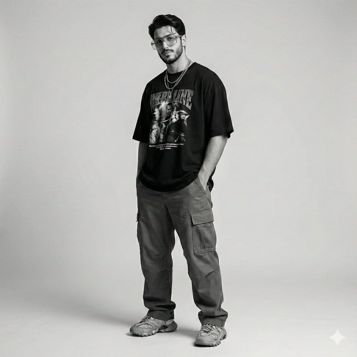 Gen-Z Streetwear Editorial Portrait - AI Generated Character Style Image Example