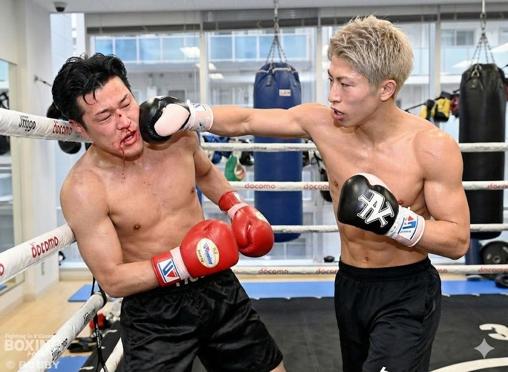 Generating a boxing match image between two specific people - AI Generated Character Style Image Example