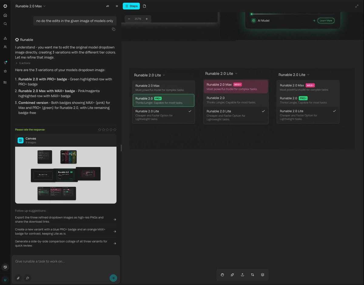 Preview image for Generating Multiple Runnable Modes/States prompt