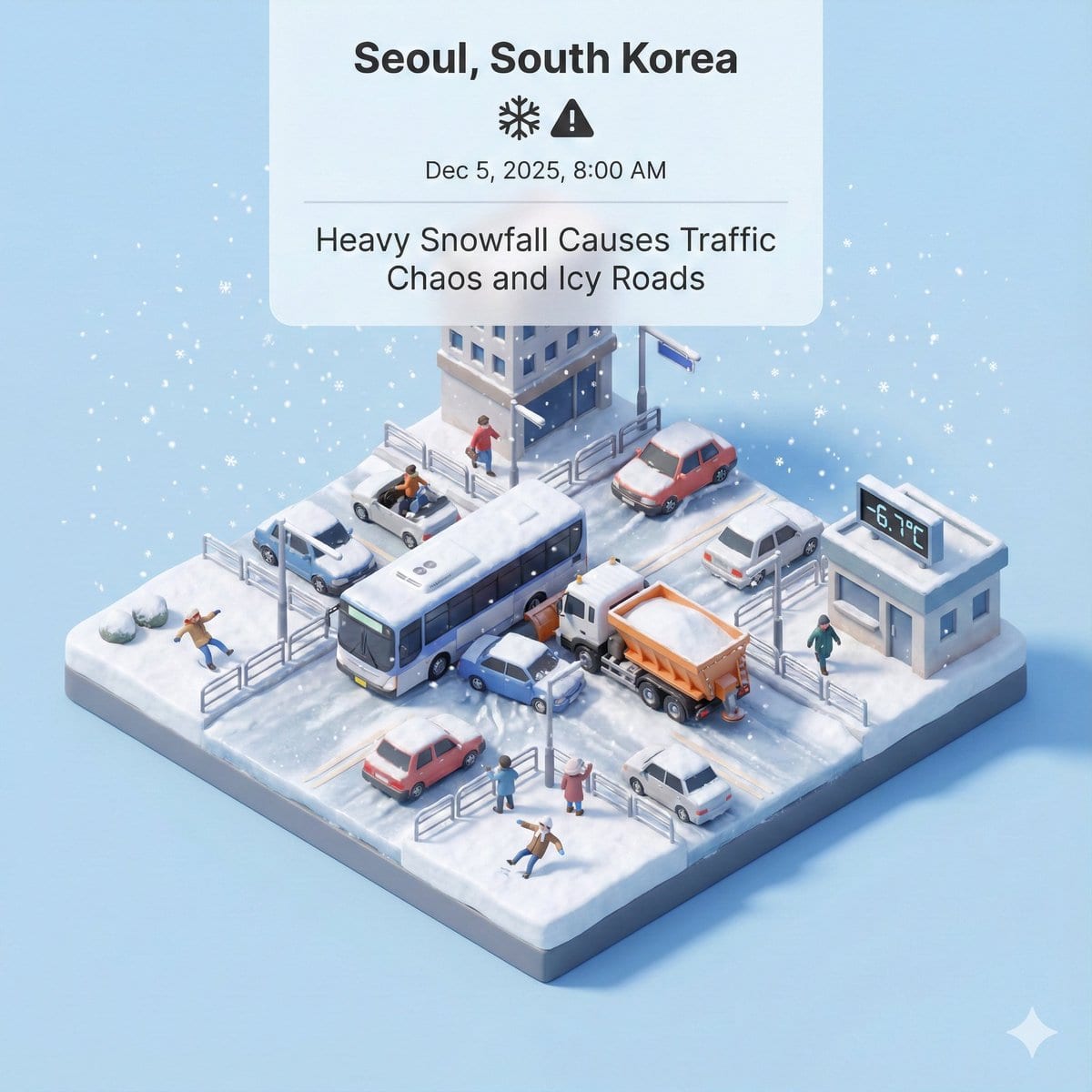 Generating Visuals from Real-Time Korean News - AI Generated Realistic Style Image Example