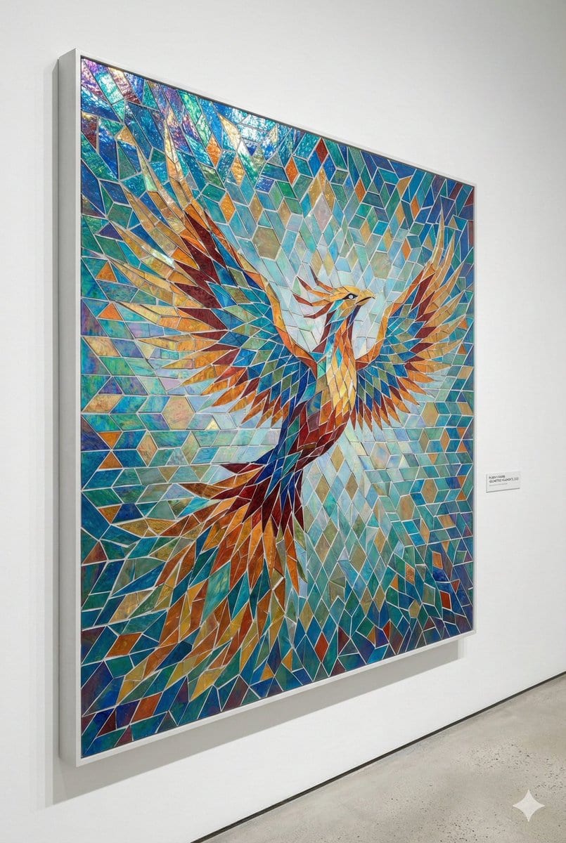 Preview image for Geometric Mosaic Composition Prompt prompt