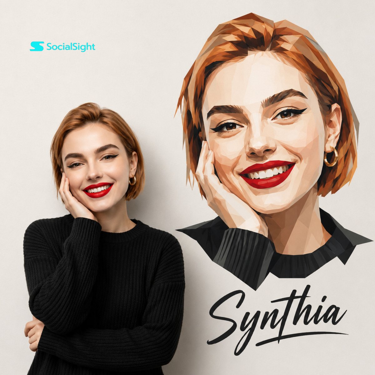 Preview image for Geometric Studio Portrait Art prompt