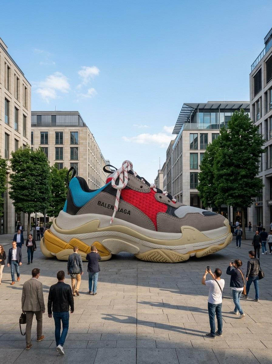 Preview image for Giant Product Art Installation Prompt for Nano Banana Pro prompt