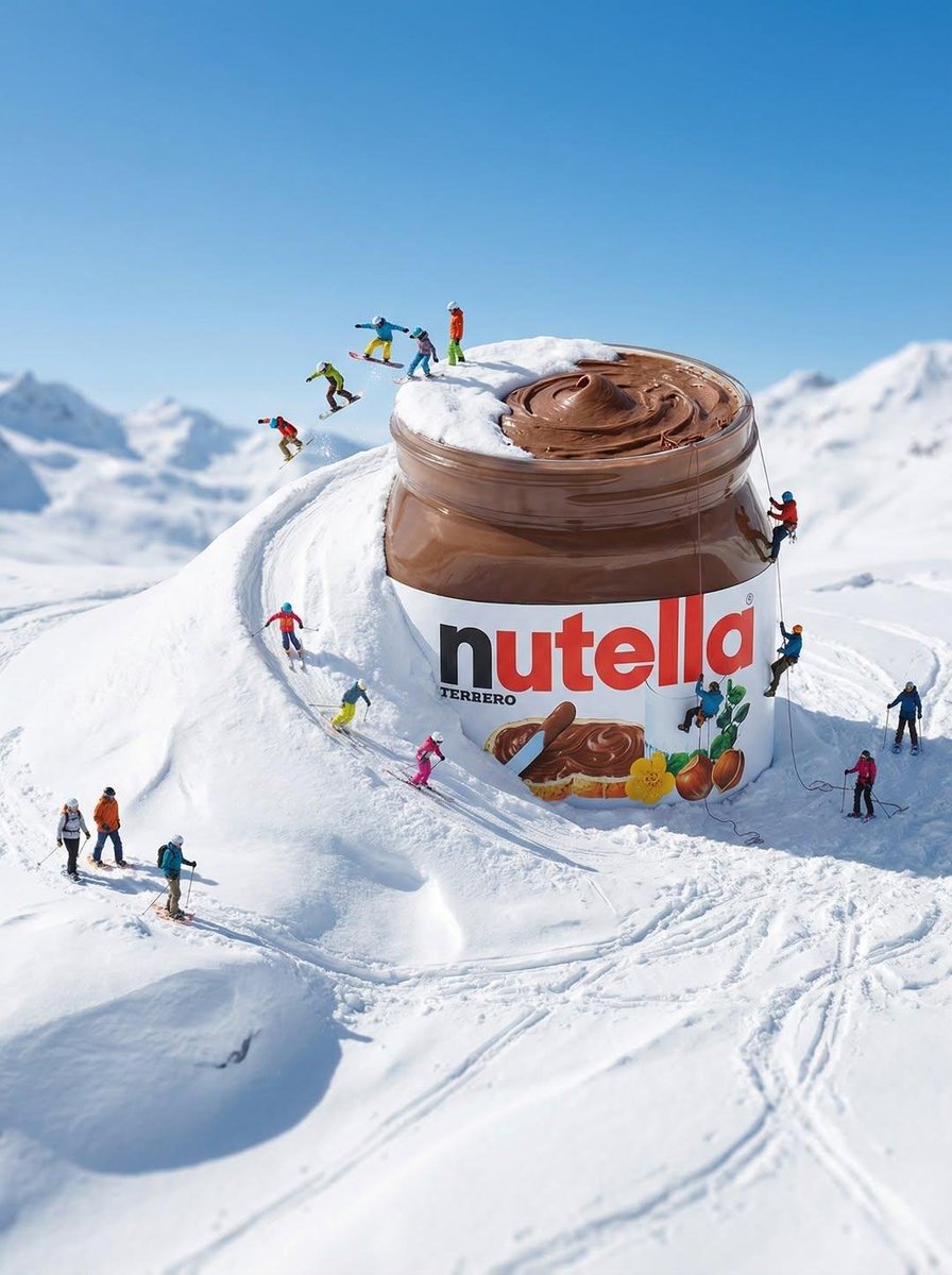 Preview image for Gigantic Product Buried in Snow with Miniature Explorers prompt