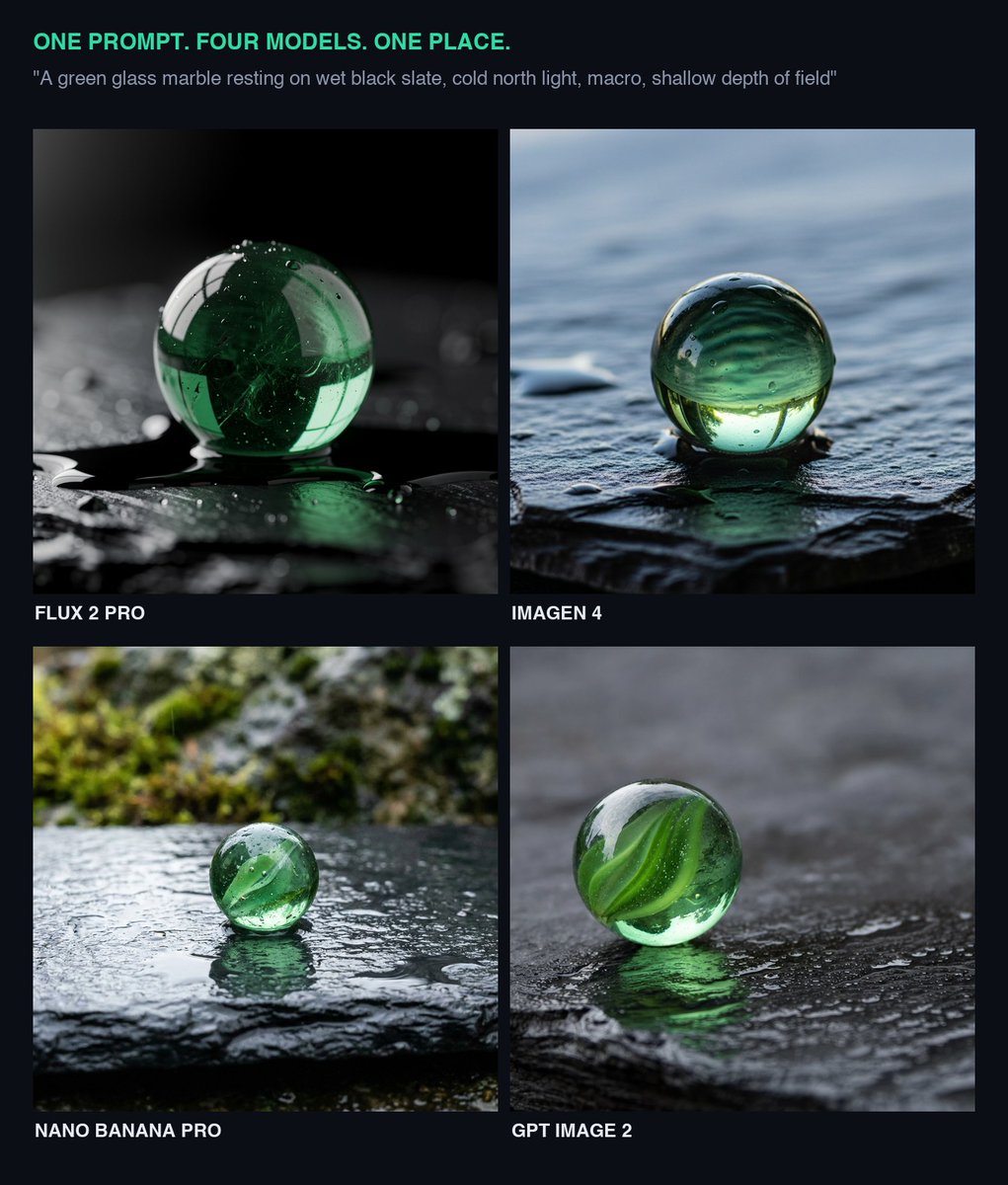 Preview image for Glass Marble on Wet Slate prompt