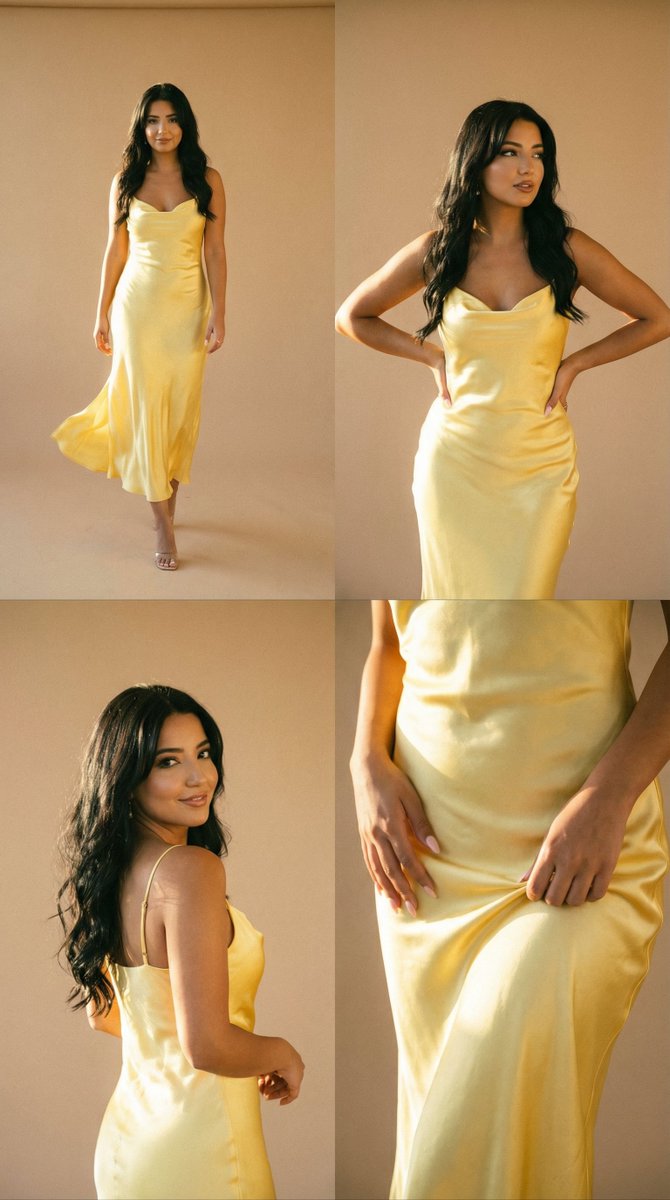 Golden Hour Fashion Editorial Collage (4 Panels)