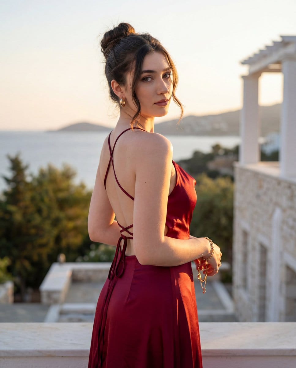 Golden Hour Fashion Editorial Portrait