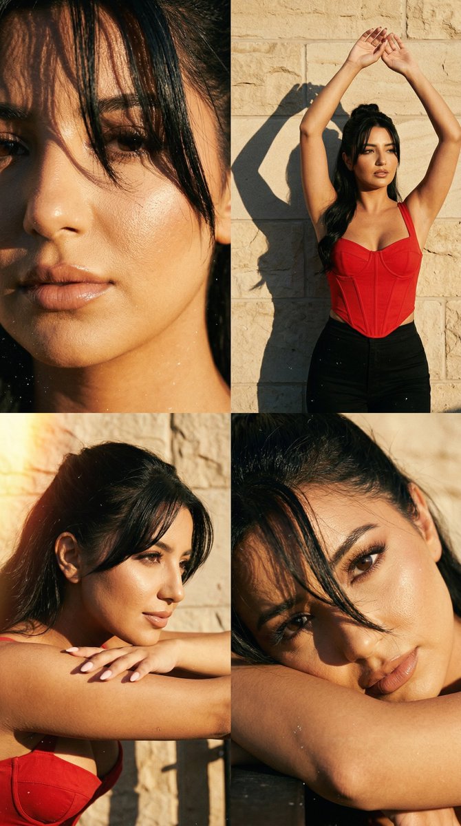 Preview image for Golden Hour Film Editorial 2x2 Grid prompt