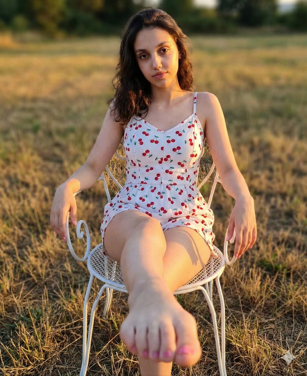 Preview image for Golden Hour Romper and Bare Foot Prompt prompt