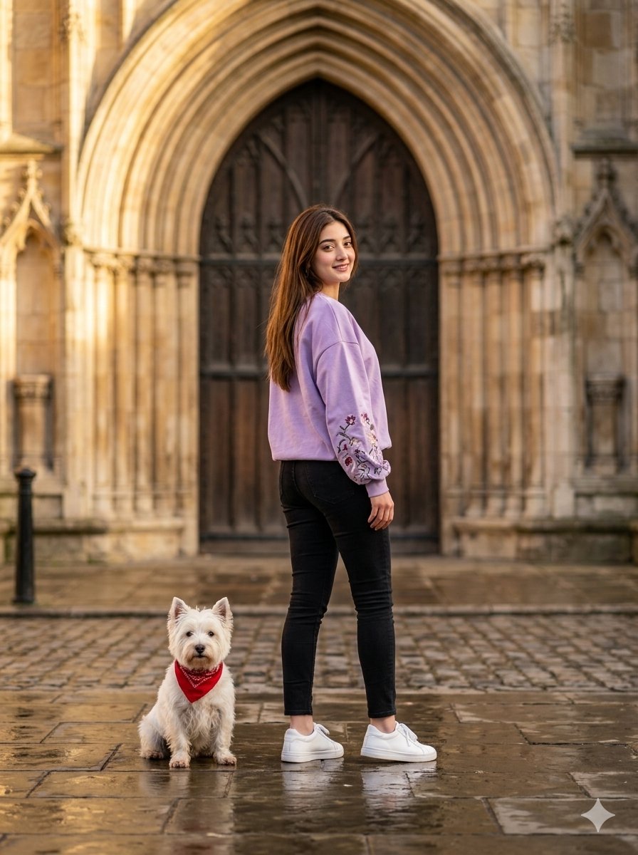 Preview image for Gothic Archway Street Fashion prompt