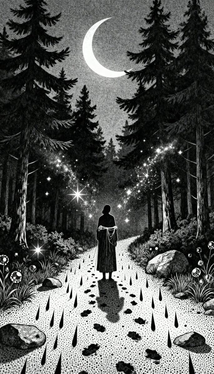 Gothic Stipple Art Poem Visualization