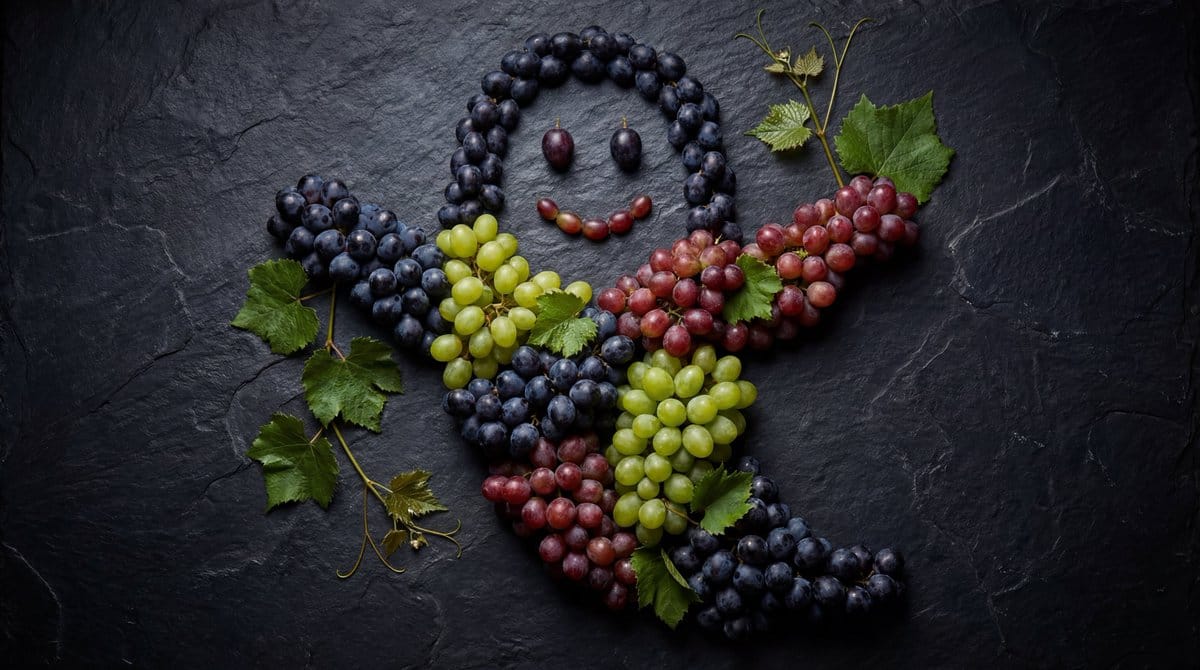 Grapes Arranged as a Ghost - AI 프롬프트