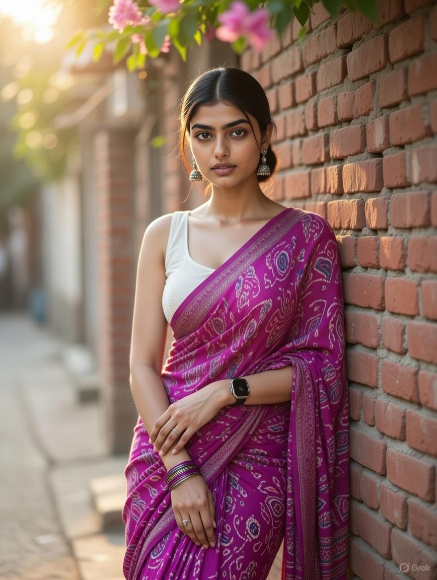 Grok Identity Lock Prompt for Saree Portrait - KI-Prompt
