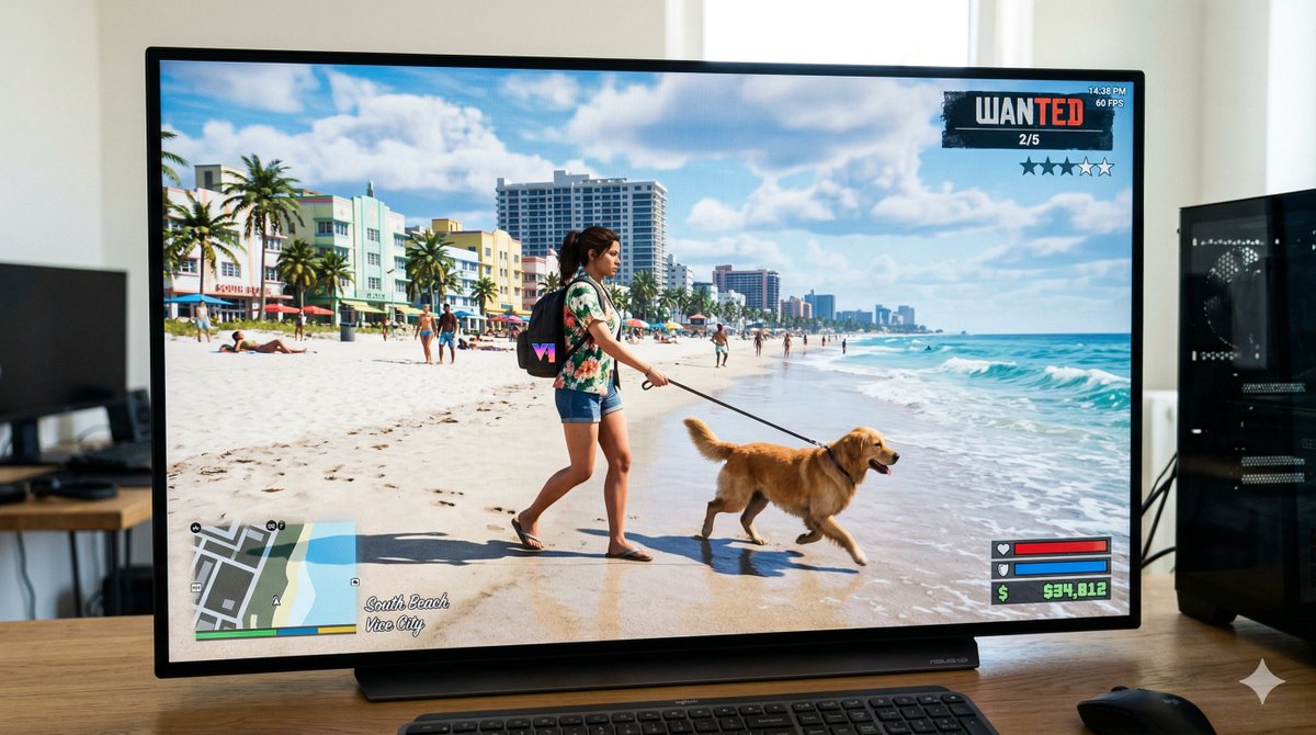 Preview image for GTA 6 In-Game Footage Test Prompt prompt