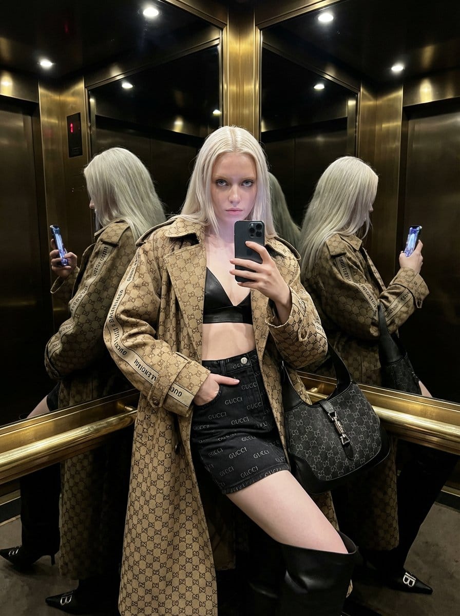 Gucci x Balenciaga Hacker Project Mirror Selfie