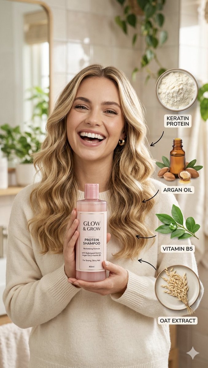 Preview image for Hair Care Product Infographic prompt