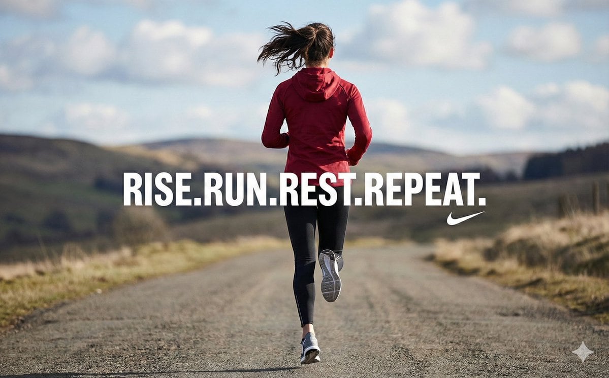 High-Contrast Commercial Sports Photography of Runner - KI-Prompt