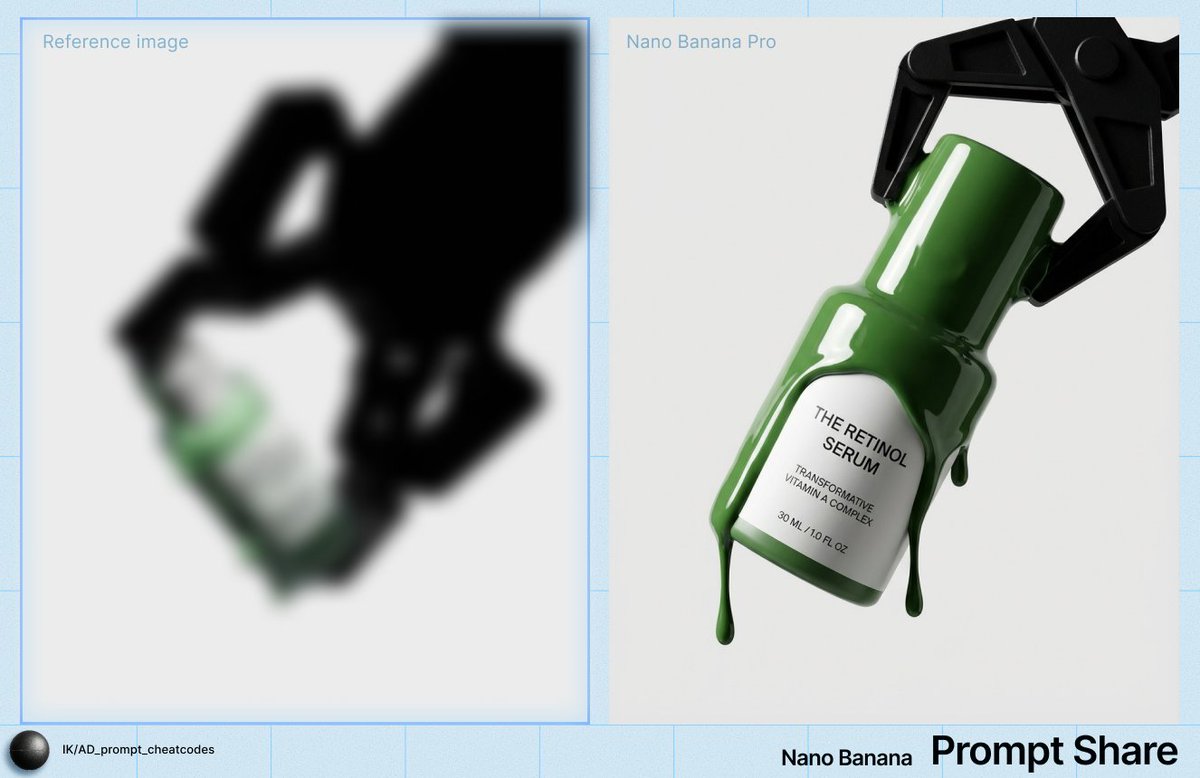 Preview image for High-Contrast Studio Product Shot of Serum Bottle prompt