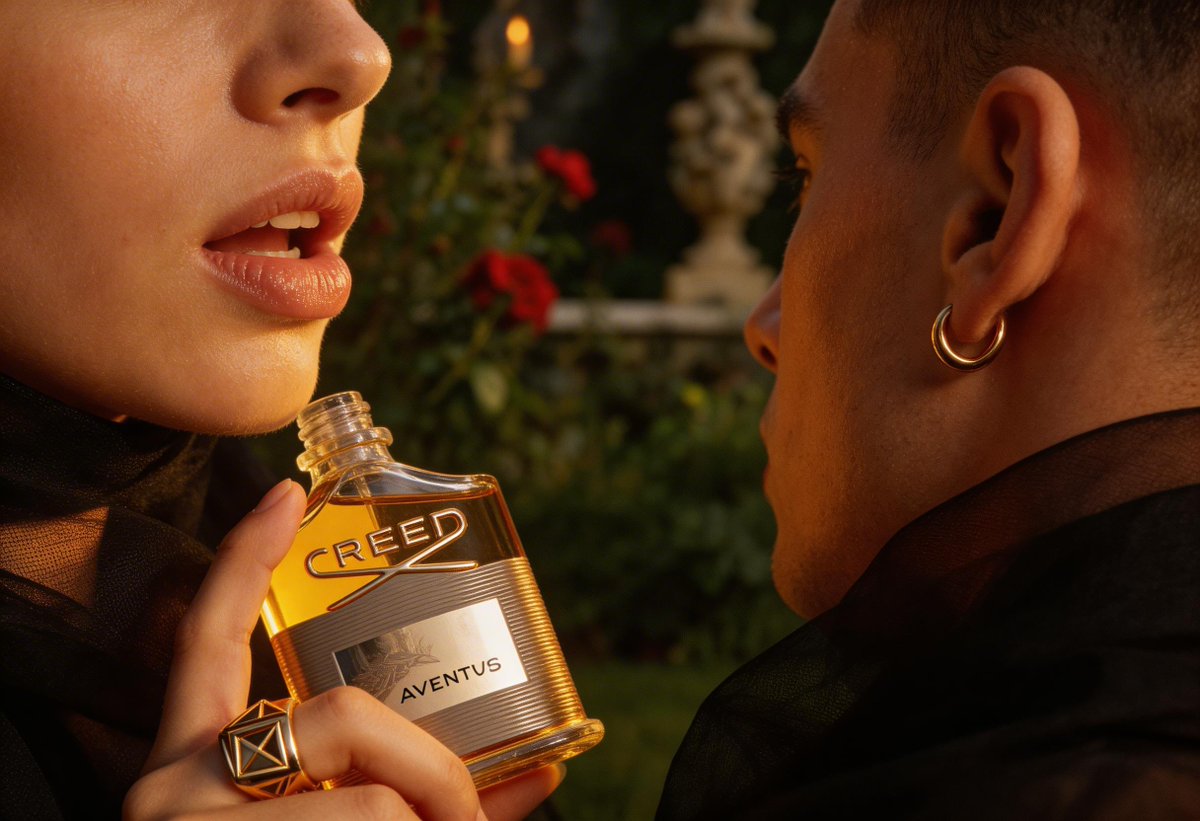 High-End Fashion Editorial Close-up (Creed Aventus) - AI Art AI Generated Artwork