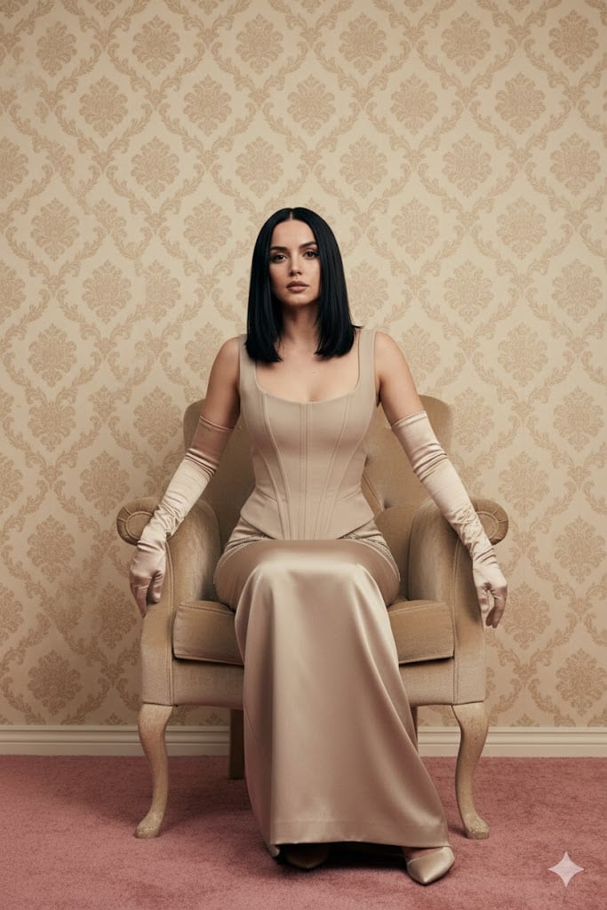 High-Fashion Editorial Prompt for Ana de Armas - AI提示词