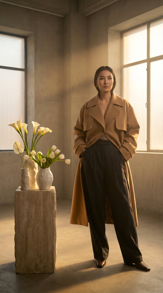 High-Fashion Kazakh Model Editorial Prompt - Professional AI Art Generated by Nano-banana-pro AI Model