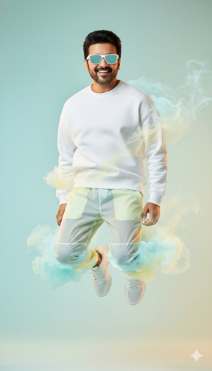 High-Fashion Sportswear Editorial Jump Shot - Prompt de IA