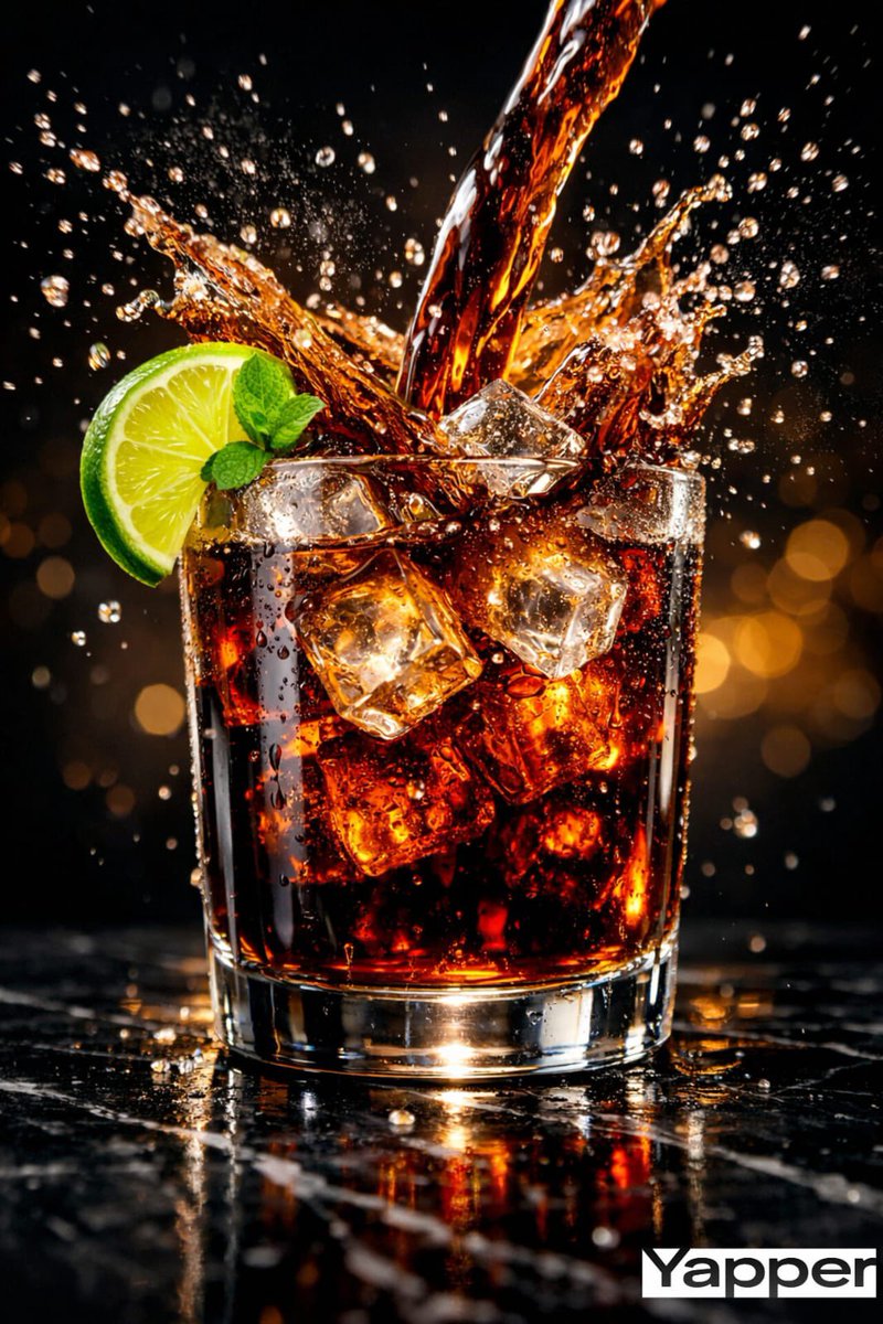 High-Speed Cinematic Luxury Cold Drink Photography Prompt (Cola Splash)
