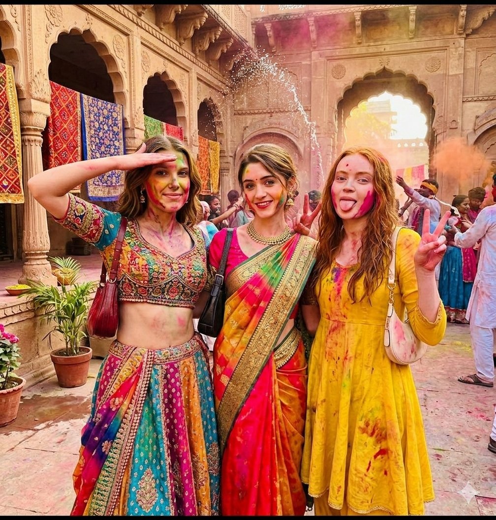 Preview image for Holi Festival Cinematic Photojournalism prompt