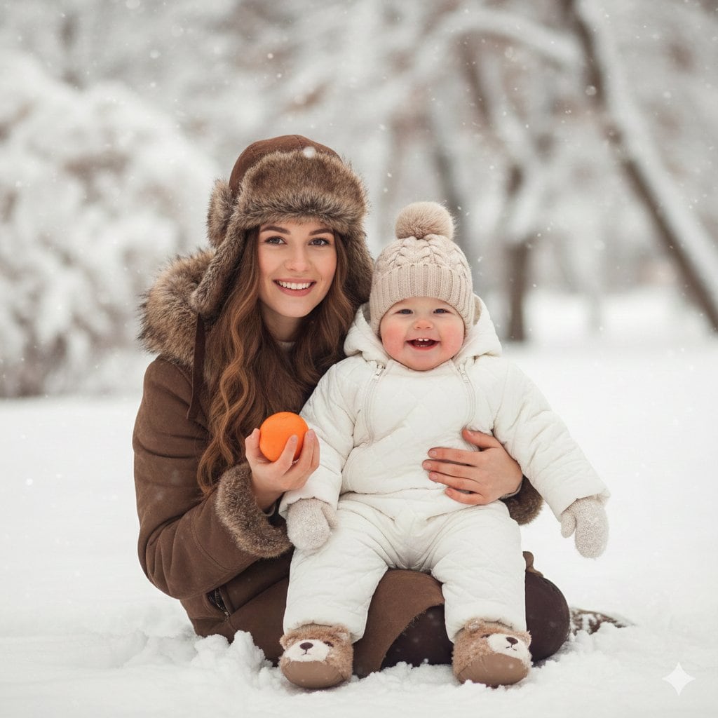 Hygge Winter Family Photo Prompt - Промпт ИИ