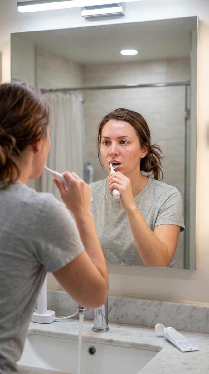 Preview image for Hyper-Photorealistic Bathroom Mirror Scene prompt