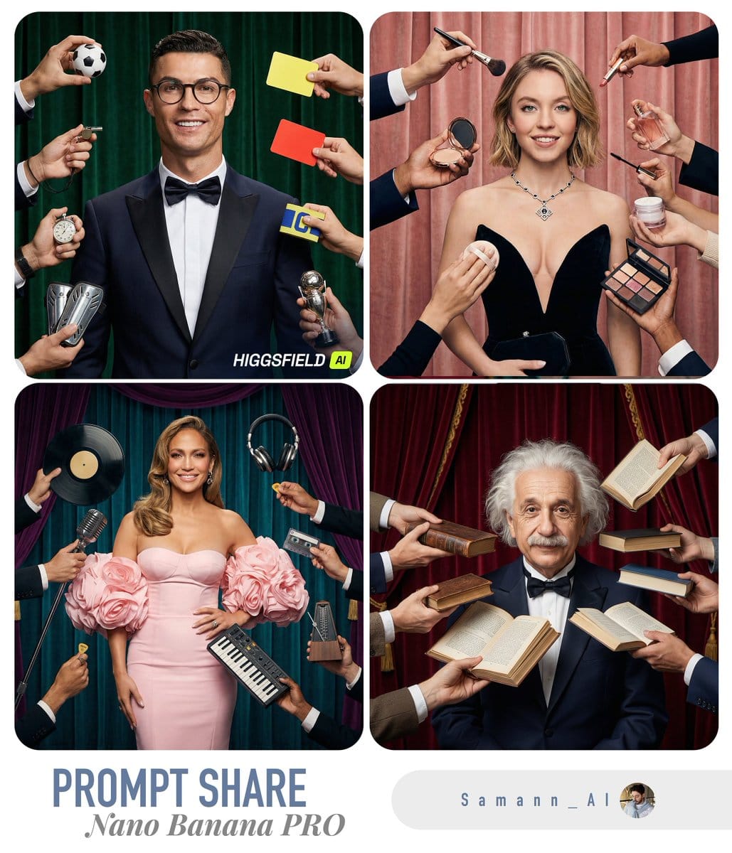Hyper-Real Studio Portrait Poster Art Generator Prompt - AI 프롬프트