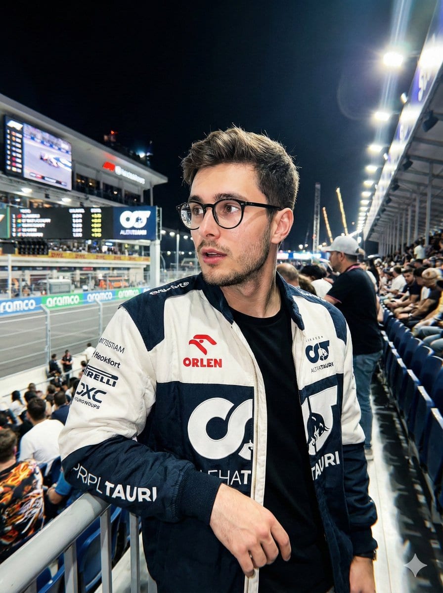 Hyper-Realistic Candid Night Race Photo with iPhone Flash Aesthetic - AI Generated Realistic Style Image Example