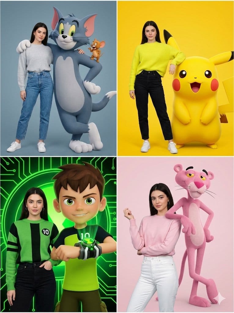 Hyper-realistic Childhood Cartoon Fashion Shoot - Prompt IA