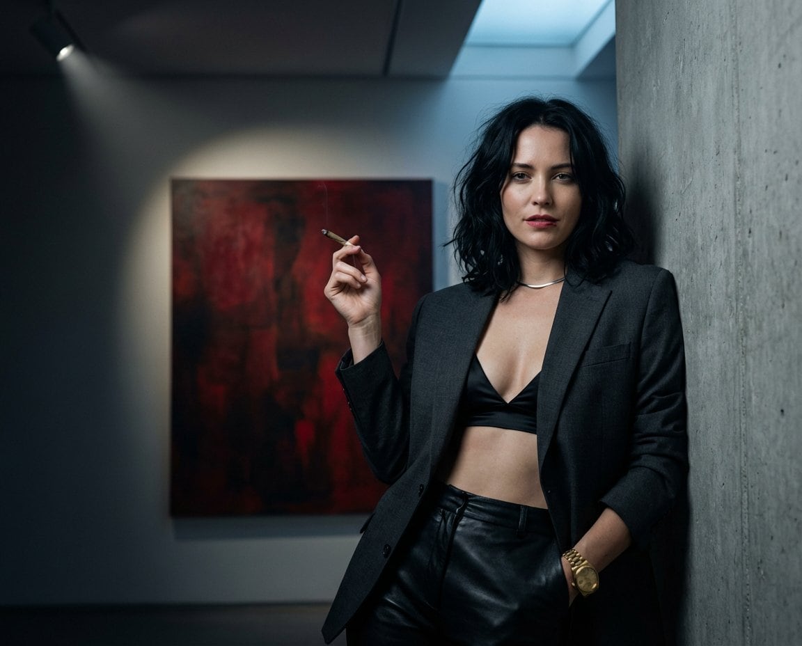 Hyper-Realistic Cinematic Portrait of an Art Dealer - AI Prompt