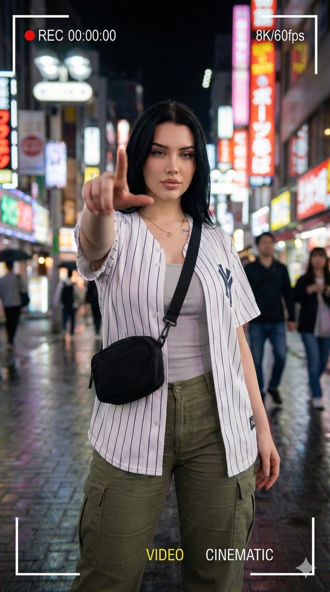 Hyper-realistic Cinematic Portrait with Neon Urban Aesthetic - AI 프롬프트