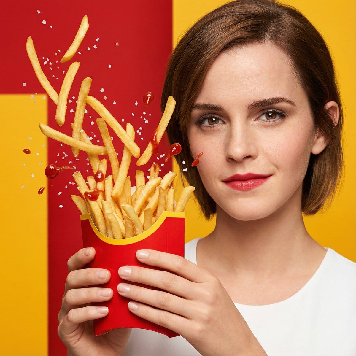 Hyper-Realistic Fast Food Ad Visual - AI 프롬프트