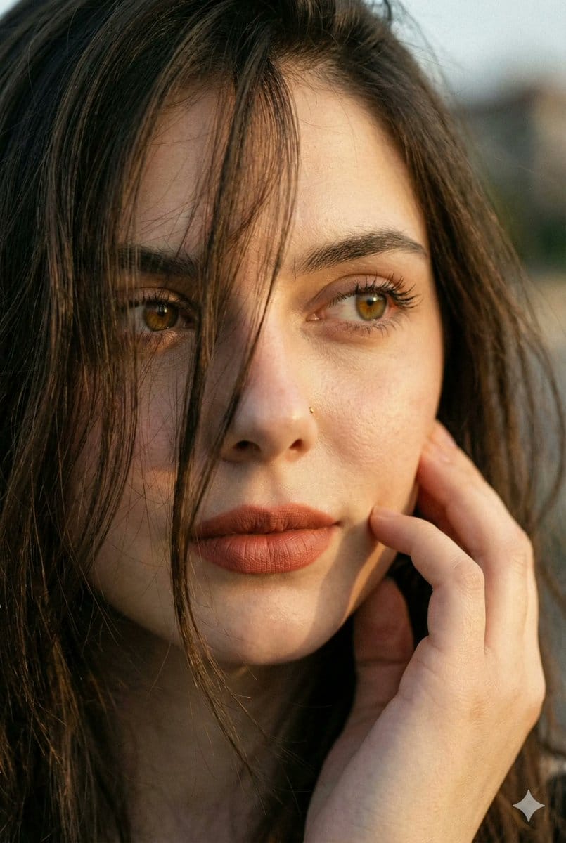 Hyper-Realistic Intimate Close-Up Portrait - AI 프롬프트