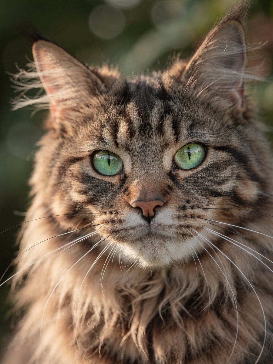 Hyper-Realistic Maine Coon Portrait - AI 프롬프트