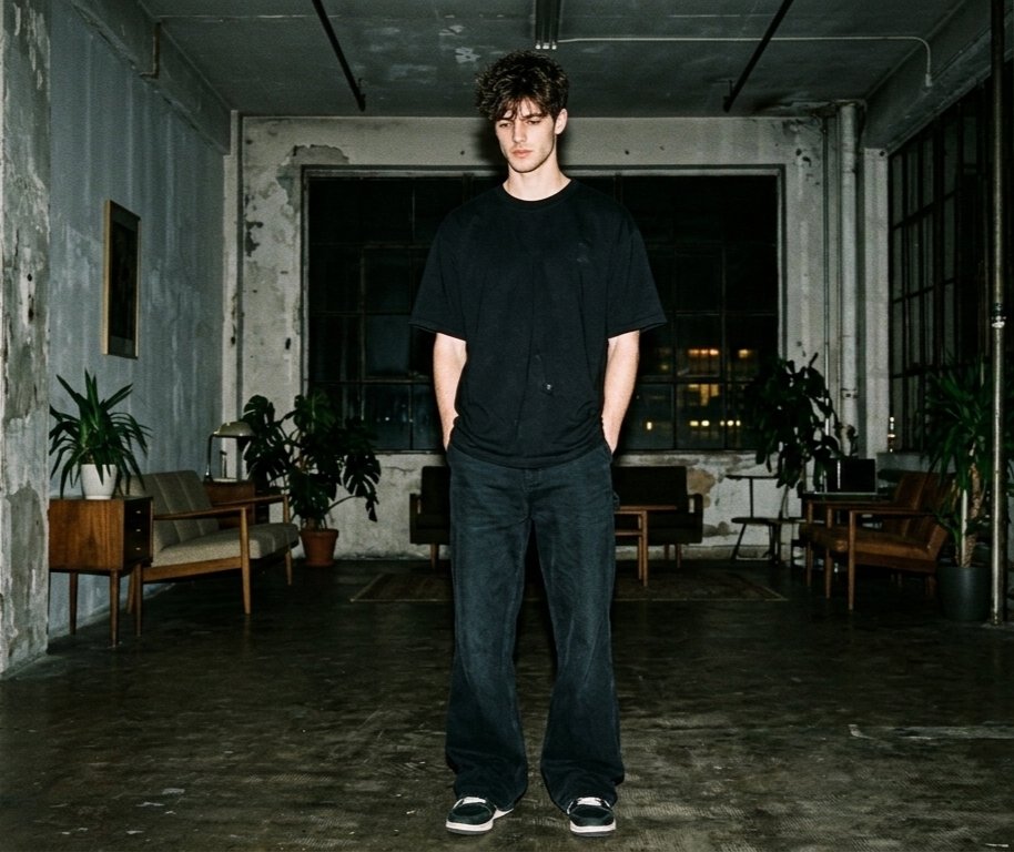 Preview image for Hyper-realistic Nighttime Fashion Photograph with On-Camera Flash prompt