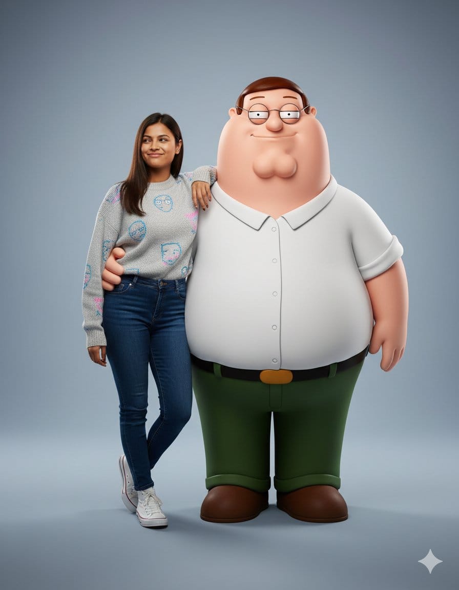 Hyper-realistic Portrait with Family Guy 3D Characters - Prompt IA