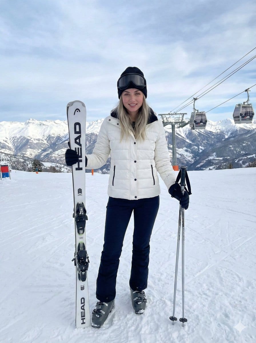 Hyper-Realistic Ski Slope Portrait - AI 프롬프트
