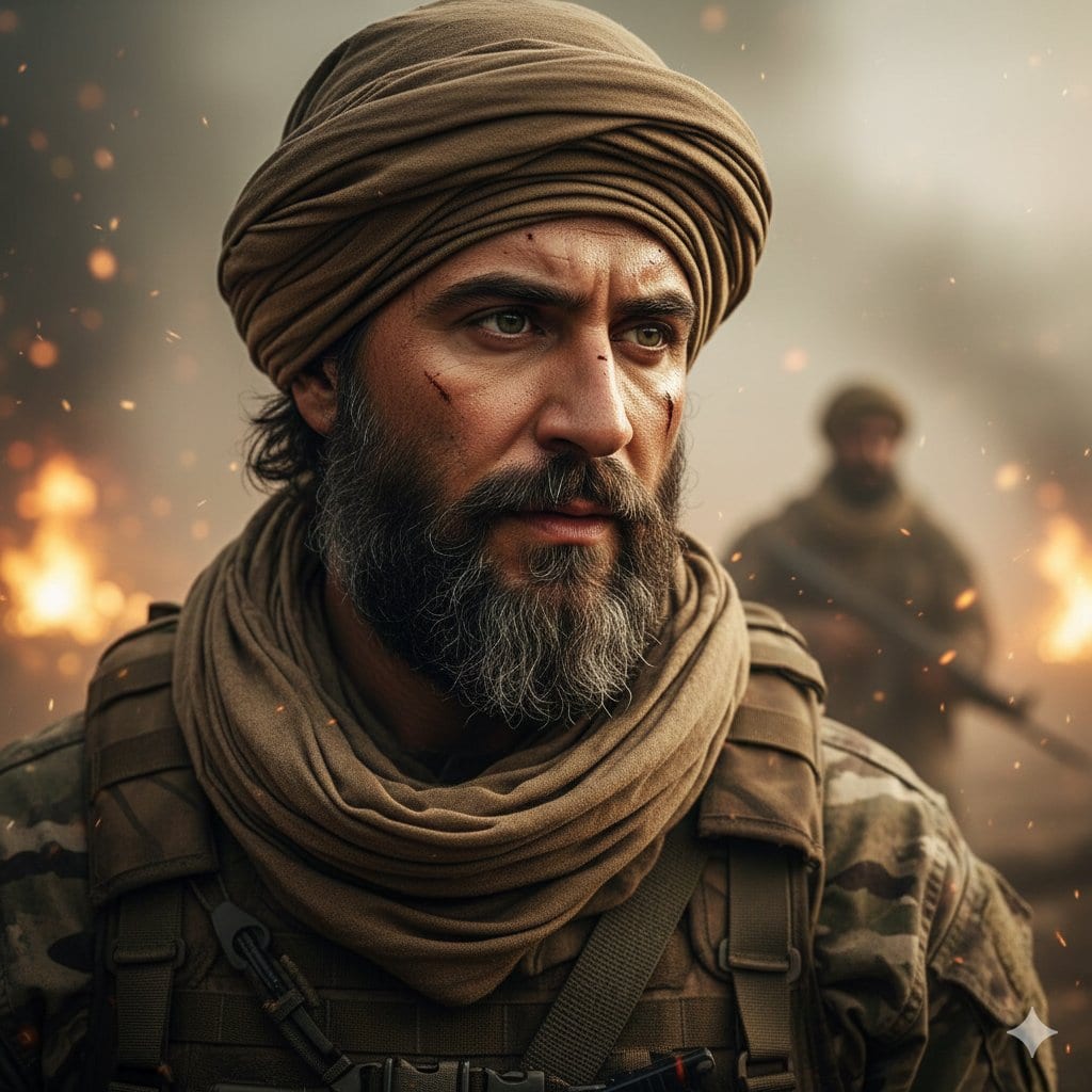 Hyper-Realistic Soldier Portrait Prompt: Battlefield Dusk - Prompt IA